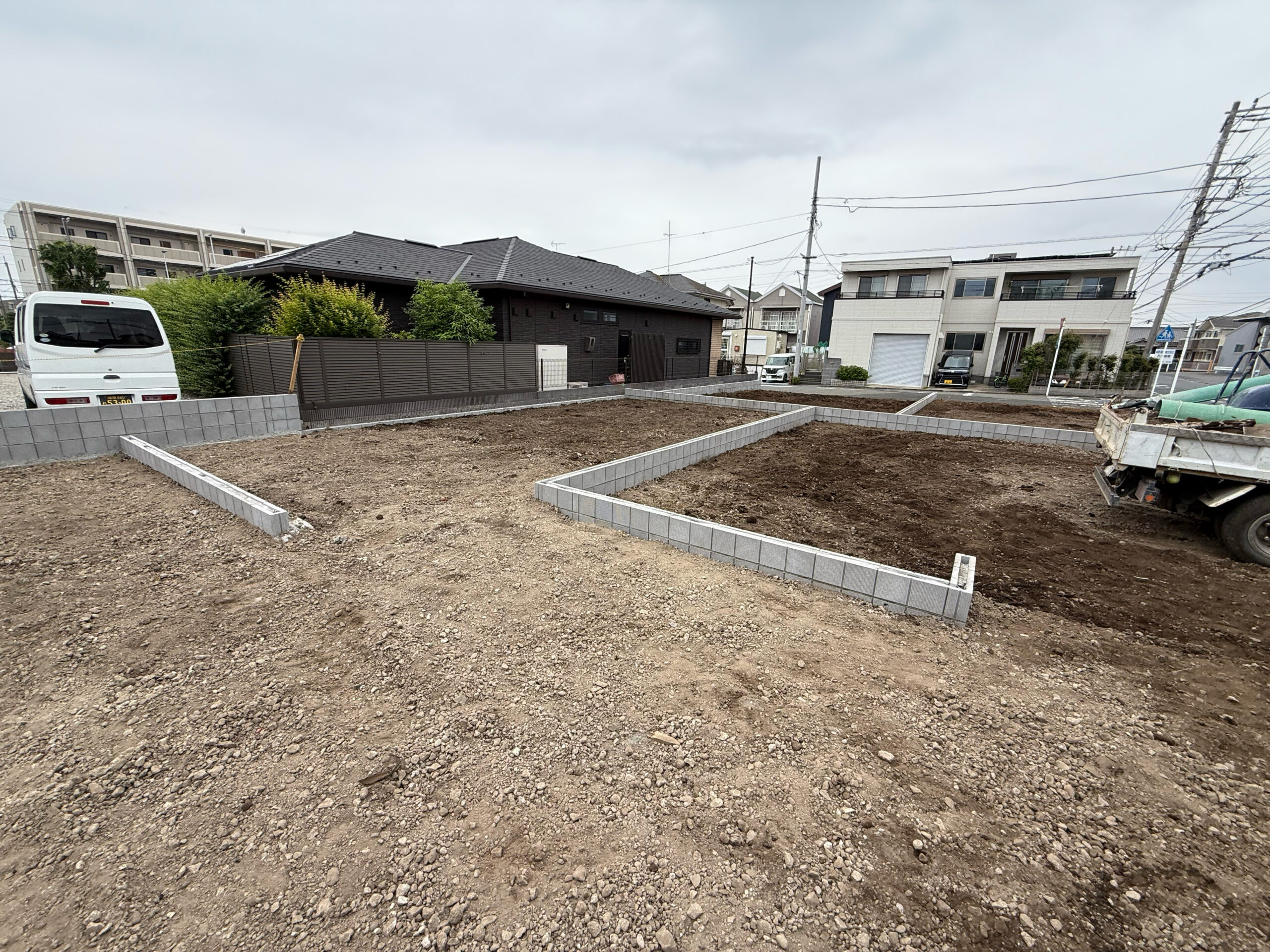 6区画 区画割造成工事 BEFORE