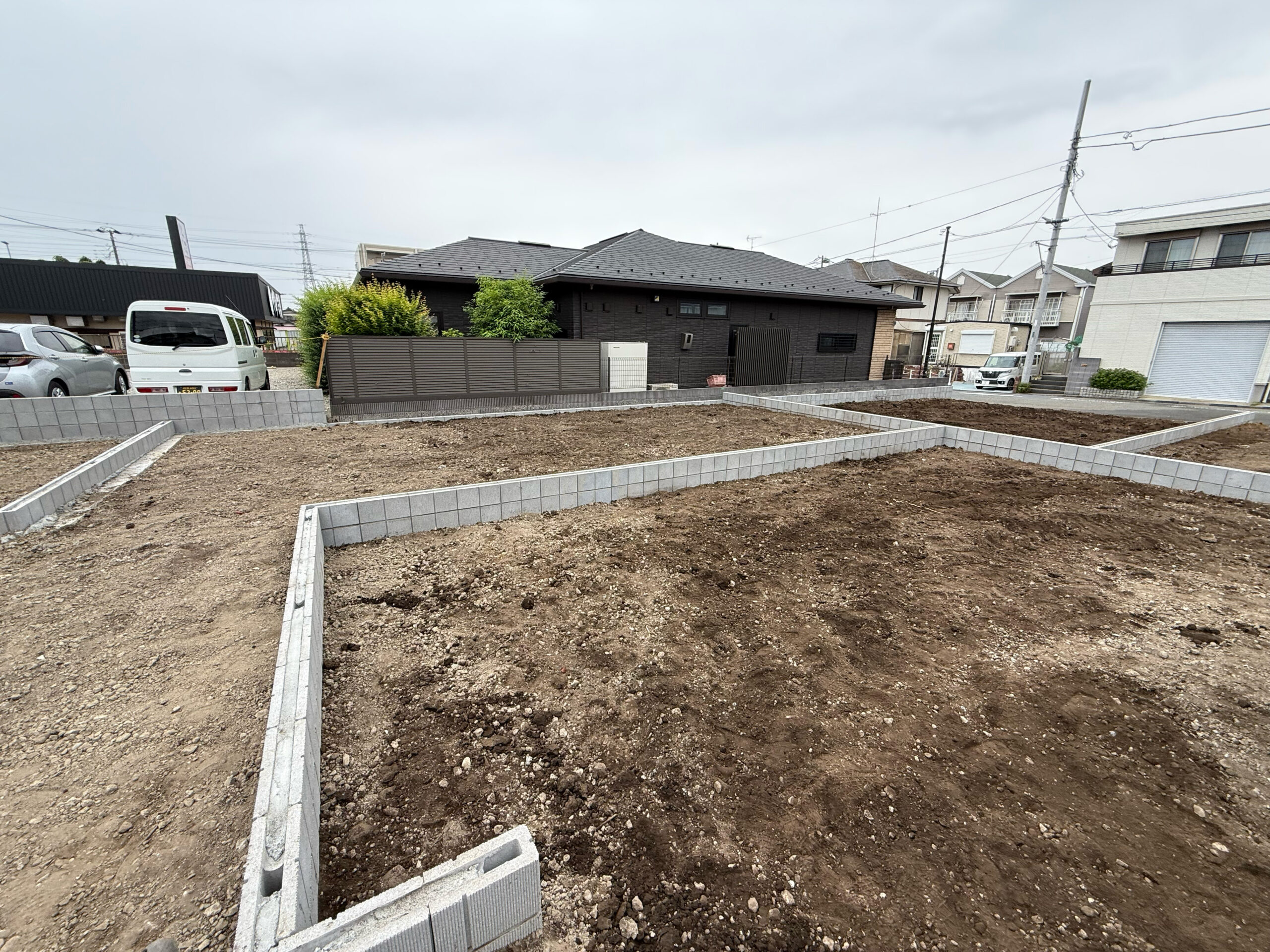  6区画　区画割造成工事